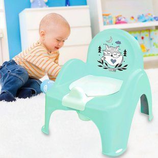 Горшок - стульчик с крышкой "Plus baby" Маленькая лиса (Зеленый) Tega Baby/PB-LIS-007-105/(SB) 03k20p040 фото