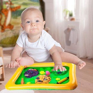 Детский игровой набор "Рыбалка + Кинетический песок" KIDSAND (IGR24) 03k02p058 фото