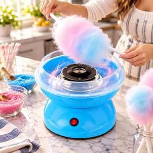 Апарат для приготування солодкої вати компактний Cotton Candy Maker Синій (ARSH/MA156) 10k01p037v2 фото