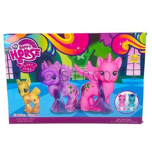 Детский набор игрушек единороги с аксессуарами My happy horse NL-A-23-3 (AHMD) 03k09p186 фото