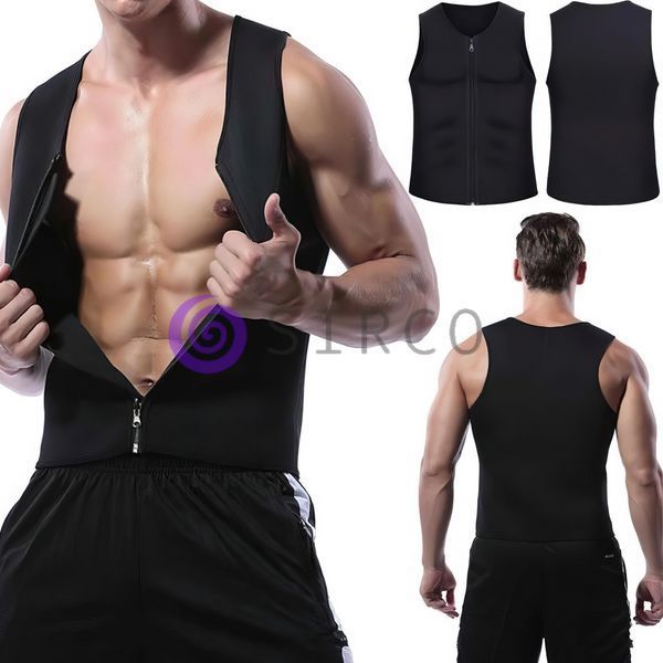 Мужской жилет для бега, для похудения, на молнии, неопрен Zipper Vest размер S/1220/205 08k04p001 фото