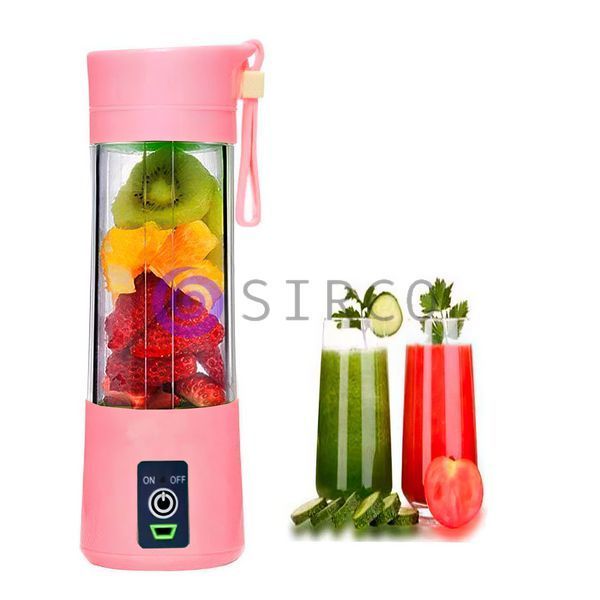 Блендер ручной для полосы Smart Juice Cup Fruits USB 4 ножа (Розовый)/EL-03-4/237 10k01p045v2 фото
