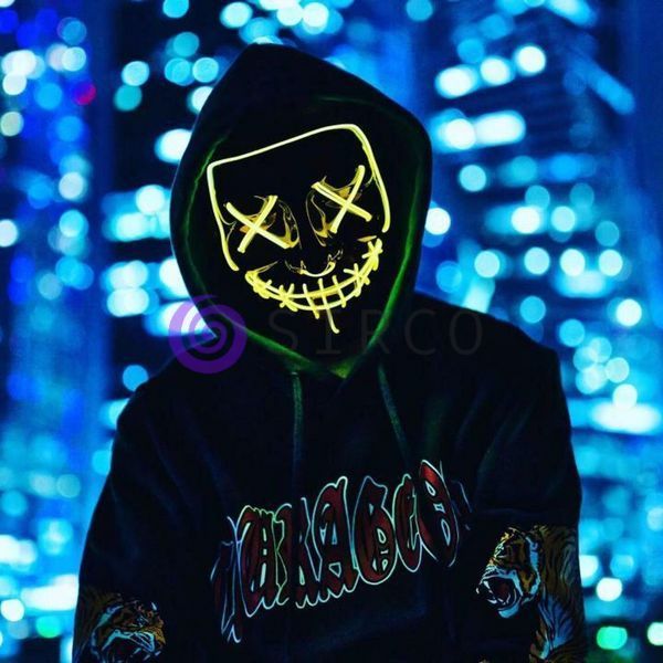 Неонова маска "Судна ніч" / світає маска / Led Mask 01k06p019 фото