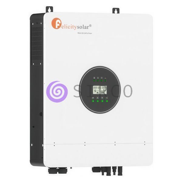 Гібридний настінний інвертор-перетворювач напруги FELICITY INVERTER IVEM 8048-II 8 KW 48 V (ISML) 11k12p313 фото
