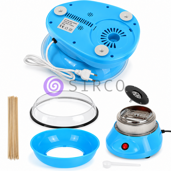 Апарат для приготування солодкої вати компактний Cotton Candy Maker Синій (ARSH/MA156) 10k01p037v2 фото
