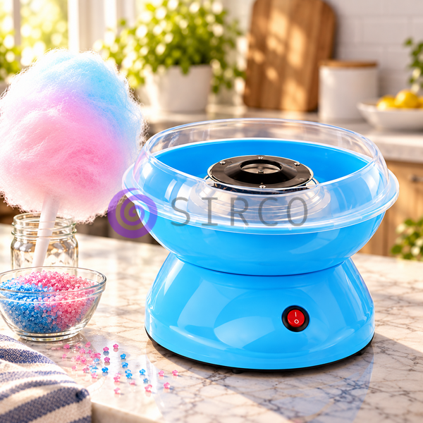Апарат для приготування солодкої вати компактний Cotton Candy Maker Синій (ARSH/MA156) 10k01p037v2 фото