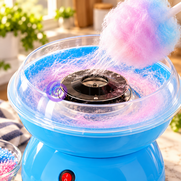Апарат для приготування солодкої вати компактний Cotton Candy Maker Синій (ARSH/MA156) 10k01p037v2 фото