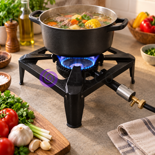 Потужна газова горілка табуретного типу GAS COOKER GB-05T для казана, автоклава та виварки 6,5 кВт 30&times;30 см (VIG/М65G) 02k17p045v1 фото