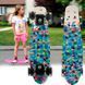 Penny Board Блакитний скейт 25 см з колесами, що світяться, до 80 кг двостороннє забарвлення 13k03p007v12 фото 1