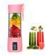 Блендер ручной для полосы Smart Juice Cup Fruits USB 4 ножа (Розовый)/EL-03-4/237 10k01p045v2 фото 3