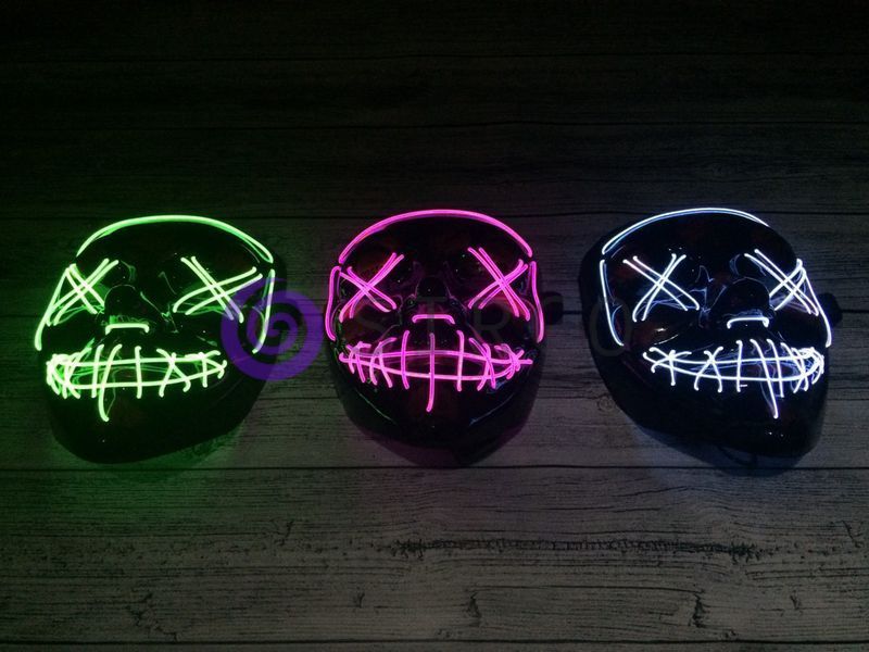 Неонова маска "Судна ніч" / світає маска / Led Mask 01k06p019 фото