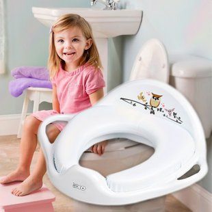 Мягкое туалетное сиденье "Plus baby" (Маленькая сова) белое Tega Baby/PB-SOWA-020-103/(SB) 03k20p017 фото