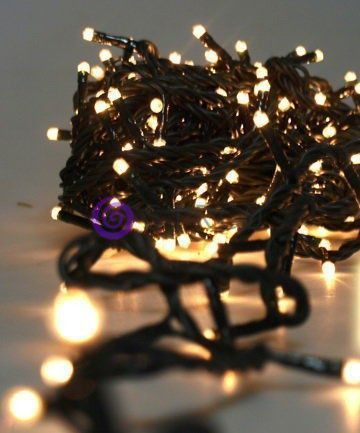 Новорічна гірлянда чорний провід XMAS Теплий Білий 400 LED (28метрів) 12k01p079v2 фото
