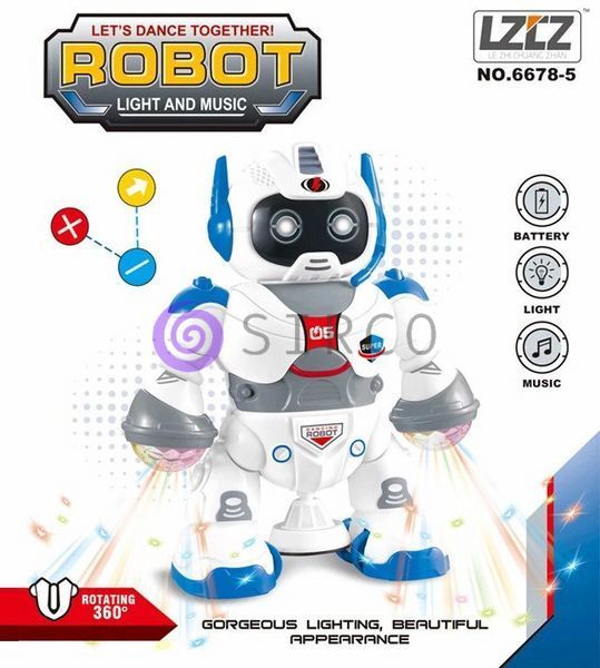 Танцующий робот Dancing robot с звуком и светом интерактивный робот-танцор 03k10p155 фото