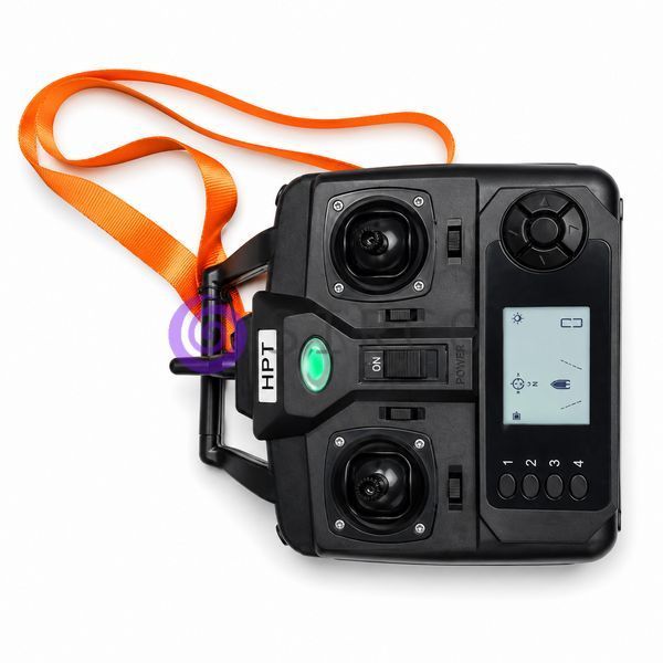 Радіокерований прикормочний кораблик V18 GPS 12000mAh для риболовлі із завезенням підгодовування чорний карбон(КР) 02k04p610 фото