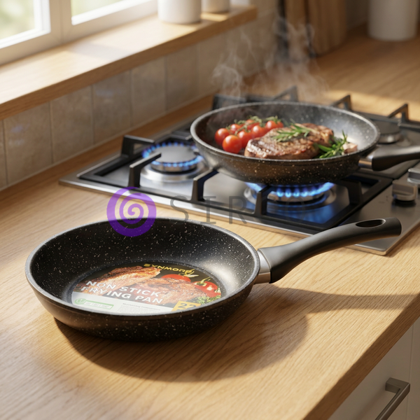 Кухонна сковорідка з крапчастим антипригарним покриттям Non Stick Frying Pan 22 см (509/4840) 10k09p833 фото