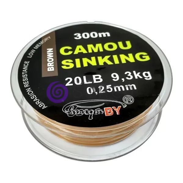 Нейлоновий волосінь для рибалки BoyaBY Camou Sinking 300м, 20LB, 9.3кг, 0,25 мм Бежевий 02k04p176v2 фото