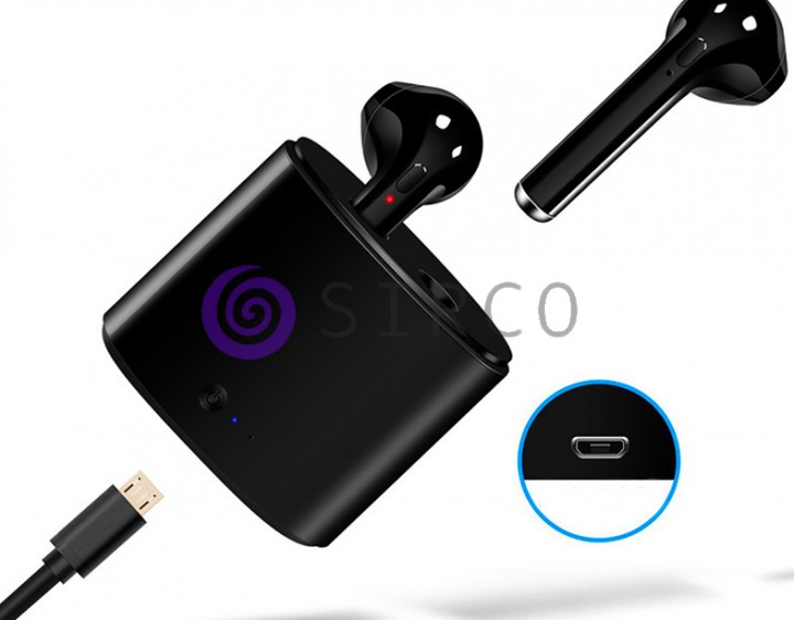 Беспроводные bluetooth наушники HBQ i7 TWS чёрные 11k01p038 фото