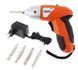 Электроотвертка TUOYE ScrewDriver Tools шуруповерт с 4 битами (211) 09k01p025 фото 3