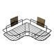 Угловая полка для ванной Металл-Стиль (1 ярус) металлический stand for kitchen wall (X05/4035) 01k01p019 фото 2