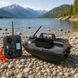 Радіокерований прикормочний кораблик V18 GPS 12000mAh для риболовлі із завезенням підгодовування чорний карбон(КР) 02k04p610 фото 1