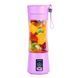 Блендер ручний для смузі Smart Juice Cup Fruits USB 4 ножі (Фiолетовий)/EL-03-4/237 10k01p045v3 фото 2