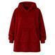 Толстовка - плед з капюшоном HUGGLE HOODIE BLANKET, плед з рукавами Червоний 01k06p001v7 фото 1