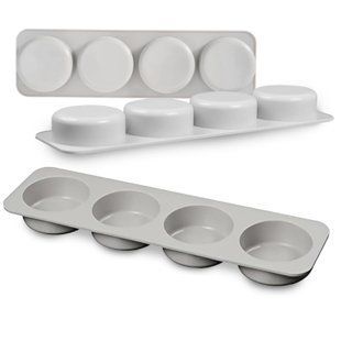 Универсальная силиконовая кондитерская форма для евродесерта Круг 4 шт SNS 2929 (ЖЯ) 10k12p241 фото