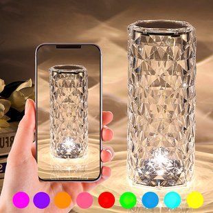 Настільна лампа RGB Crystal Rose Ambience 19,5 см (509/11309) 01k09p152 фото