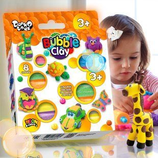 Дитячий набір для творчості пластилінове мило "Bubble Clay" 8 кольорів (IGR24) 03k12p006 фото