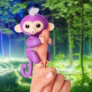 Интерактивная обезьянка Fingerlings фиолетовый 03k05p177v4 фото