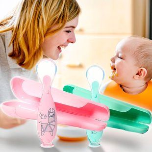 Дитяча м'яка силіконова ложечка для годування дитини у футлярі Baby Smile "BabyOno" (1461/01) (SB) 03k17p322 фото