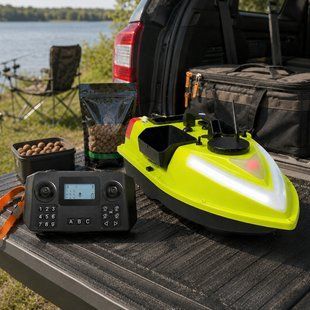 Прикормочний кораблик для риболовлі на радіокеруванні ZV6 GPS 12000 mAh 7.4V  жовтий корпус(КР) 02k04p611 фото