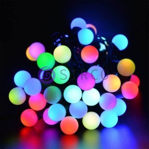 Новорічна гірлянда Xmas Кульки чорний провід 28 Led лампочок 4м Мультик 12k01p072 фото