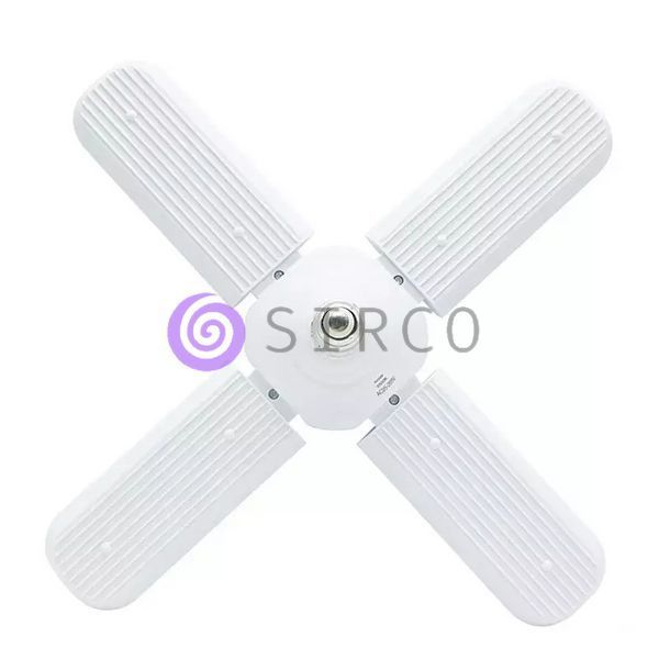 Универсальная складная светодиодная лампа Fan Blade Led Bulb E27 с 4 лопастями (212) 01k09p004 фото