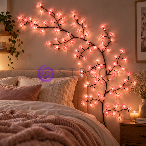 Светодиодная гирлянда Сакура 96 LED, 1,8 м, USB, с таймером и 8 режимами подсветки (ARSH/KAR307) 12k01p206v1 фото