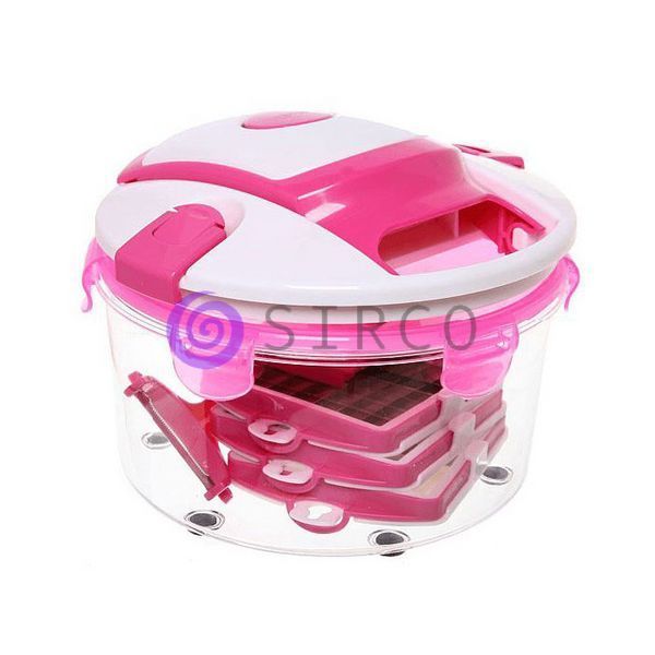 Овочерізка Multi Salad Chef 13 в 1 (205) .Ручная овощерезка.Прібор для подрібнення овочів і фруктів Multi Salad Chef 13 (Рожевий) 10k13p015 фото