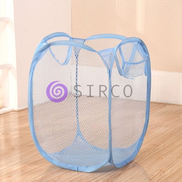 Корзина-сетка для игрушек, одежды Mesh 32*32*49см Голубой (YAB) 03k16p161v6 фото