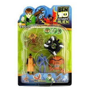 Детский игровой набор G01966/0803-7 BEN10 4 фигурки: Жук+Краб+Ион+Адватай 5 серии и часы (NI) 03k26p009 фото