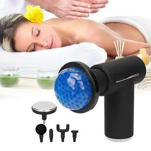 Вібро масажер з підігрівом MASSAGE GUN (8123)/259 06k01p109 фото