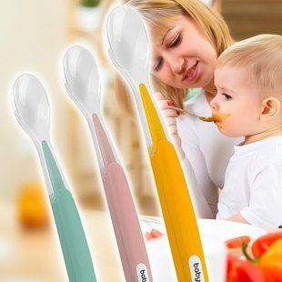 Дитяча вузька силіконова ложечка для годування дитини "BabyOno" (1069) (SB) 03k17p323 фото