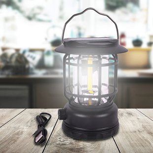 Ліхтар акумуляторний світлодіодний LED кемпінговий з сонячною панеллю Camping Lamp 27 S (AM-2) 02k11p056 фото