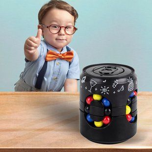 Головоломка банка антистресс Cans Spinner Cube черный / EL-2170 03k05p191v1 фото