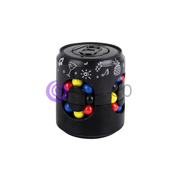 Головоломка банка антистресс Cans Spinner Cube черный / EL-2170 03k05p191v1 фото