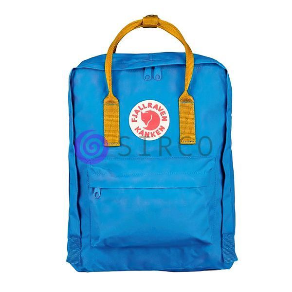 Рюкзак Fjallraven Kanken Classic Голубой с желтыми ручками 01k06p031v6 фото