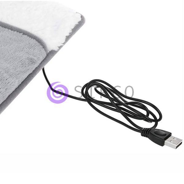 Електрична фланелева грілка для ніг Foot warmer 40&ndash;60 &deg;C, USB нагрівач стоп (626) 06k01p172 фото