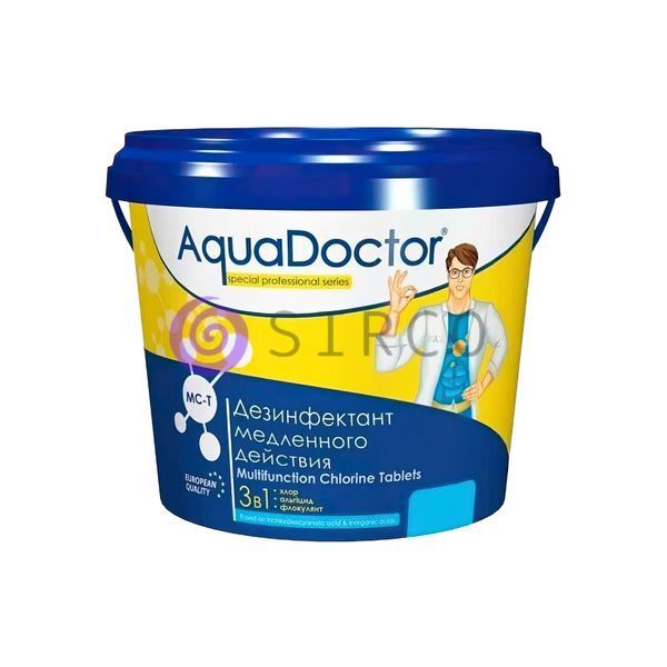 Дезинфицирующее средство медленного действия для бассейнов AQUADOCTOR 1 КГ МС-Т (50x20)/LM 02k12p075 фото