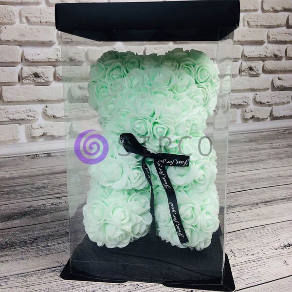 Мишка из 3D роз 25 см мишка Тедди из роз 01k14p012 фото