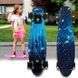 Penny Board Голубой лед скейт 25 см со светящимися колесами, до 80 кг двухсторонняя расцветка 13k03p007 фото 1