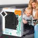 Трикотажне дитяче бамбукова ковдра з бахромою 75*100 см "BabyOno" Чорне (546/01) (SB) 03k17p277v4 фото 1